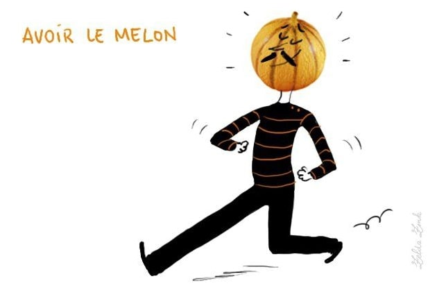 avoir le melon homme expression Megadico