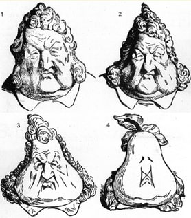 se fendre la poire roi tête caricature expression Megadico